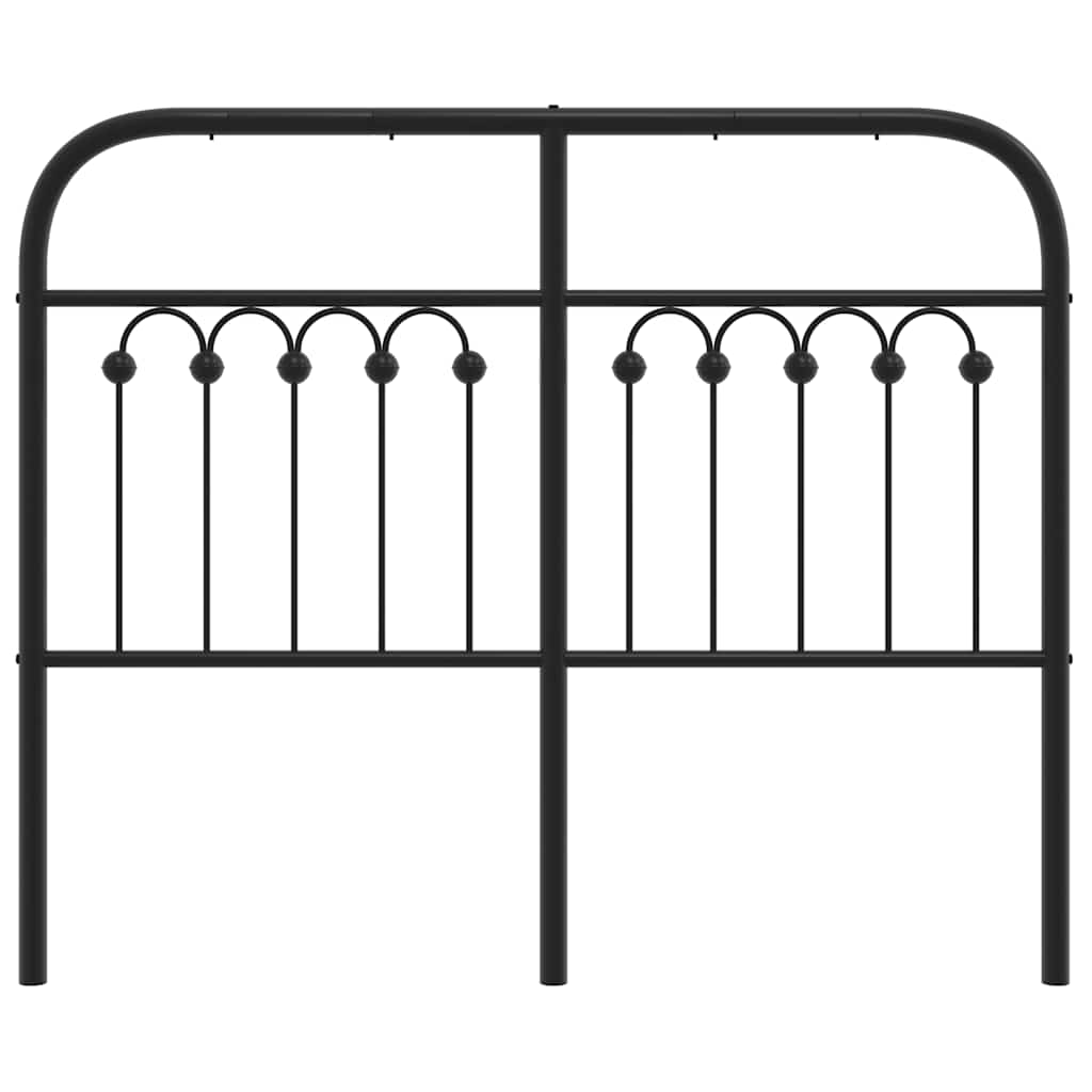 Cabeceira de substituição 120 cm metal preto