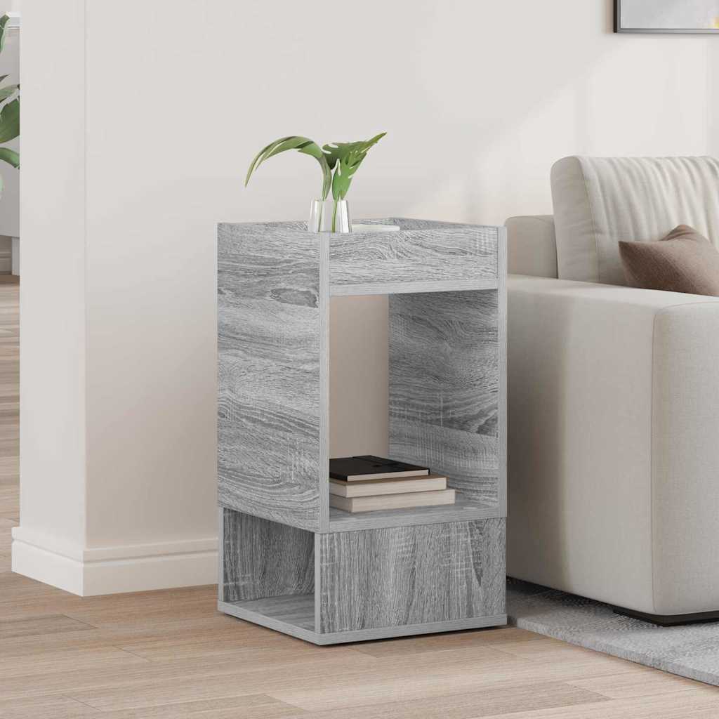Mesa de apoio cinza sonoma 30 x 30 x 56 cm derivados de madeira