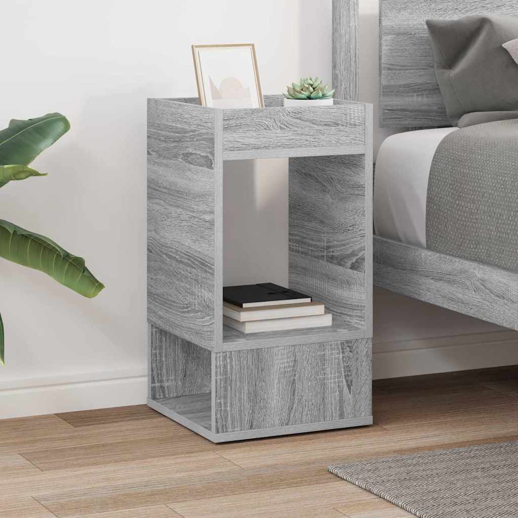 Mesa de apoio cinza sonoma 30 x 30 x 56 cm derivados de madeira