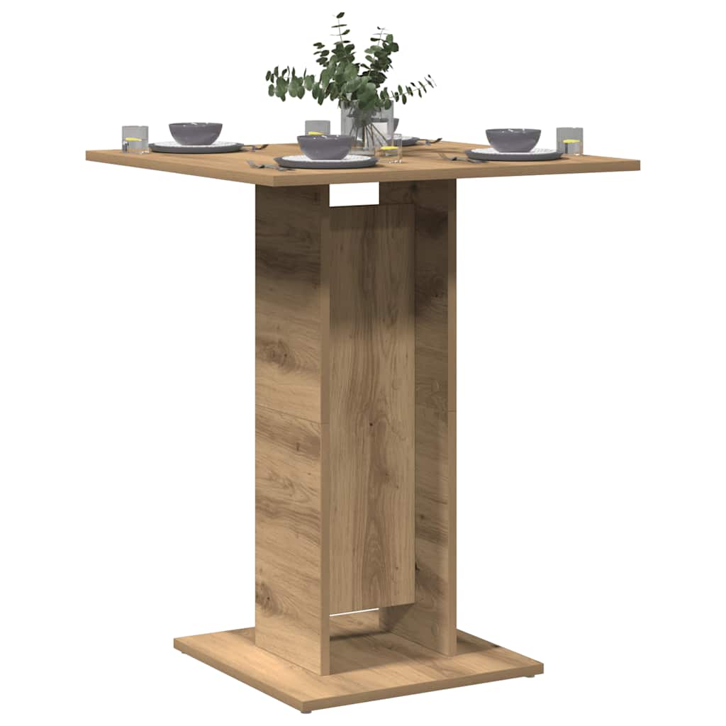 Mesa bistrô 60x60x75 cm derivados de madeira carvalho artisiano