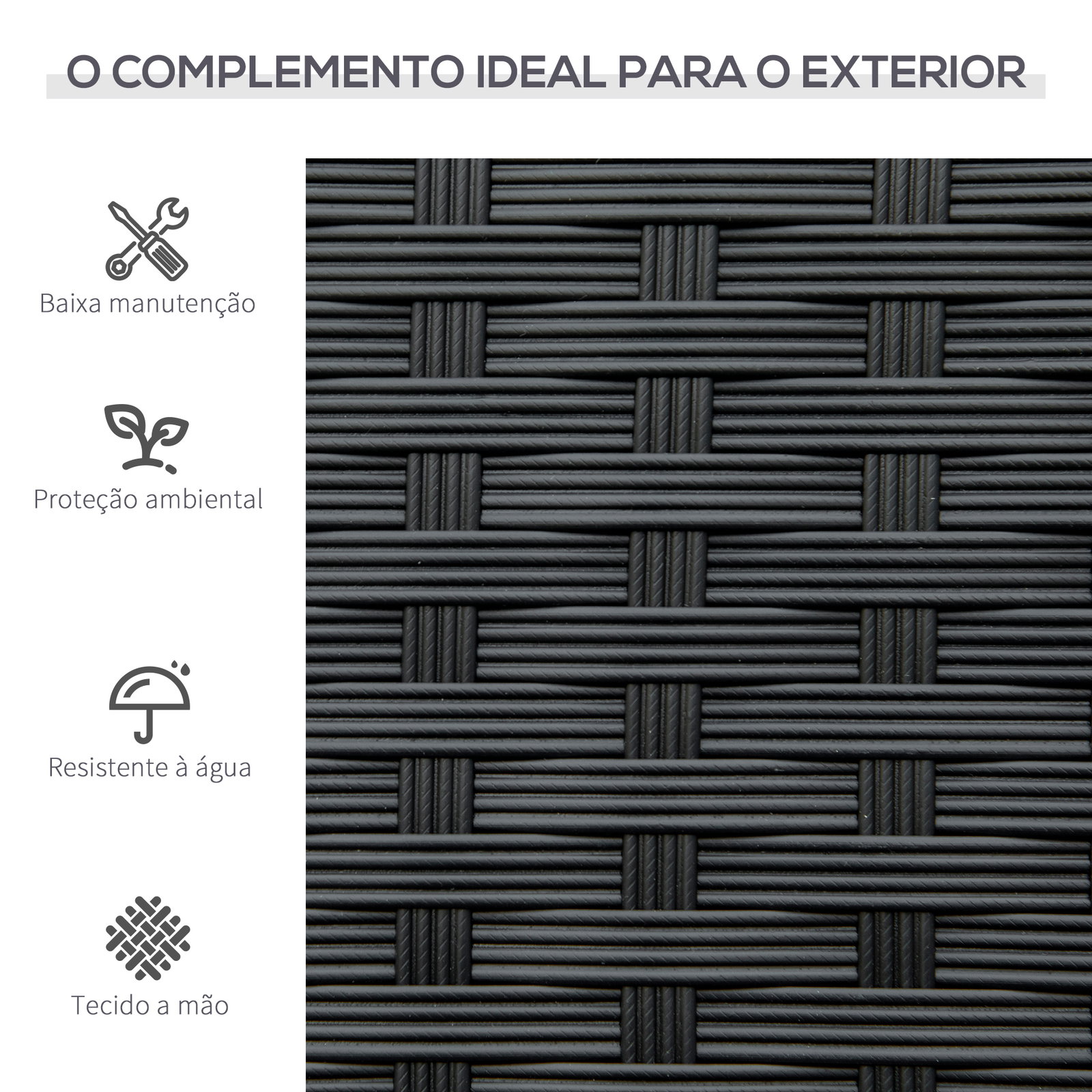 Banco jardim lounge cadeira 2 lugares móveis para jardim exterior terraço 2 lugares rattan sintético carga 320kg 122x60x87cm estrutura aço