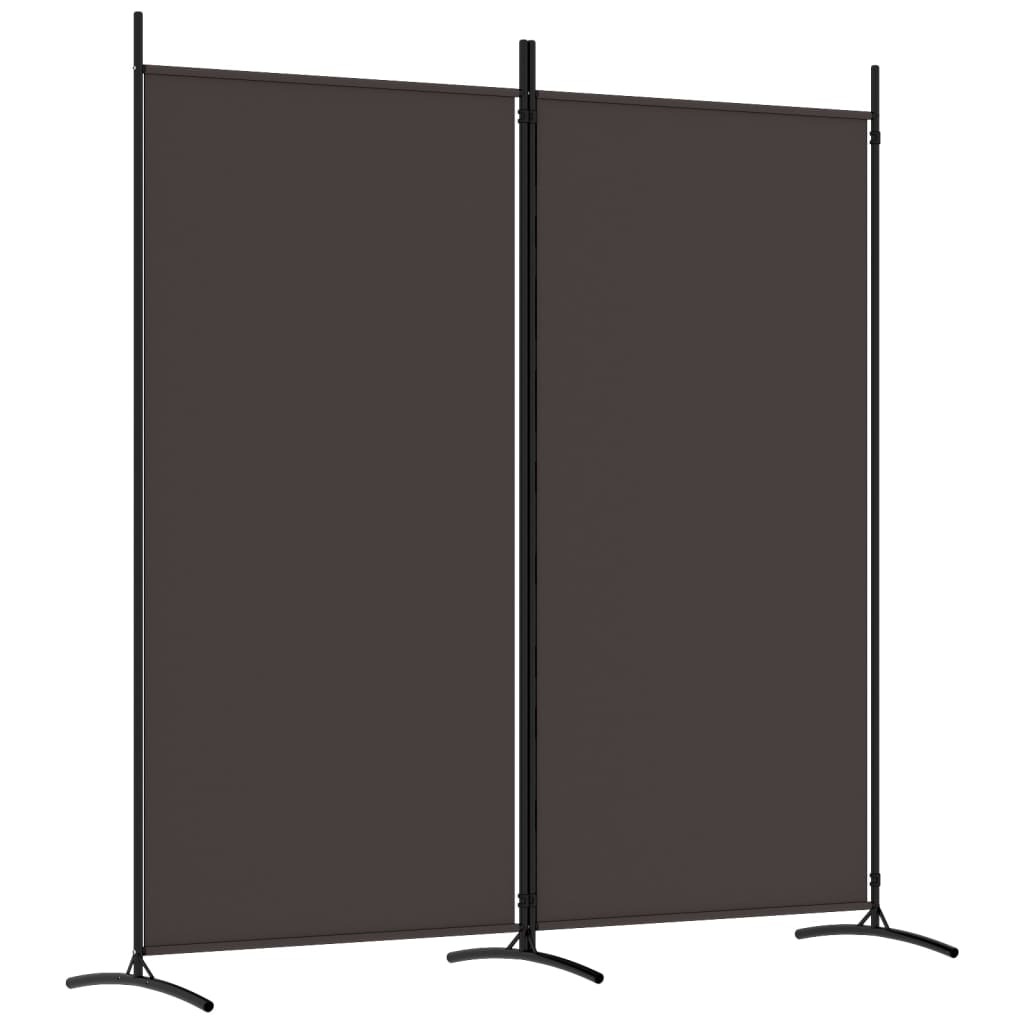 Divisória de quarto com 2 painel 175x180 cm castanho tecido