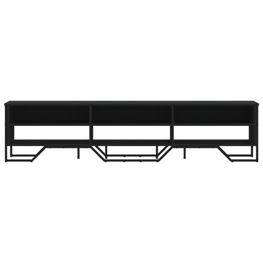Móvel de TV 180x34x41 cm derivados de madeira preto