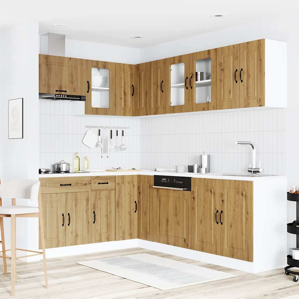 11 Peças armário de cozinha conjunto kalmar carvalho artesanal