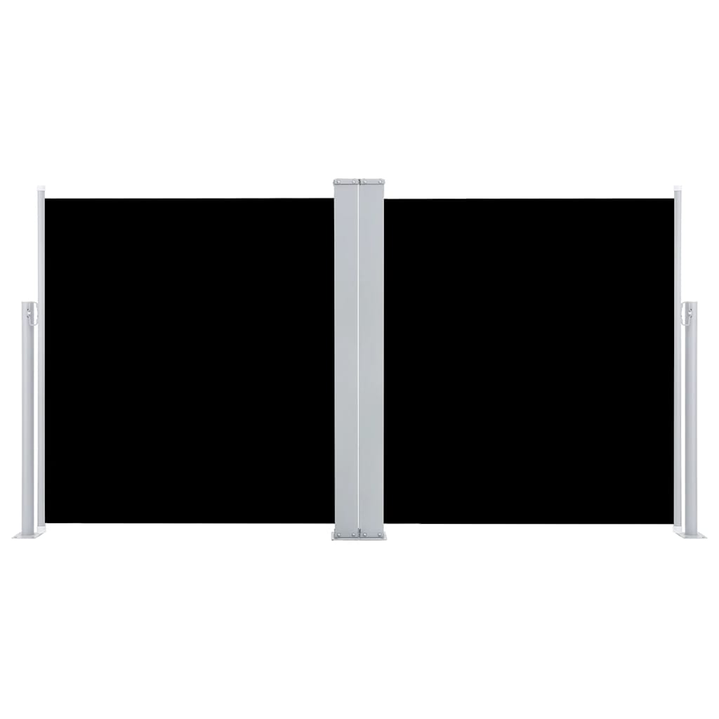 Toldo lateral retrátil 100x600 cm preto
