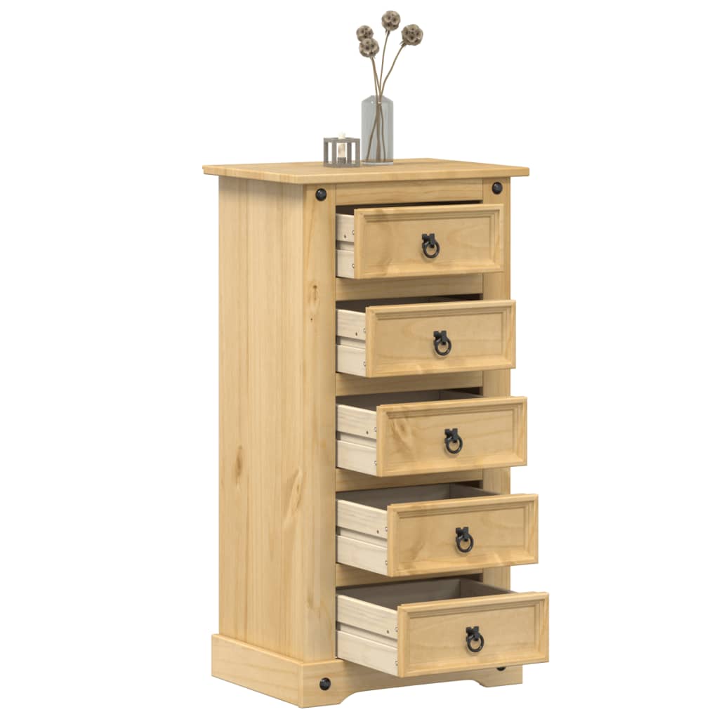 Mesa de cabeceira corona 53x39x103 cm madeira de pinho maciça