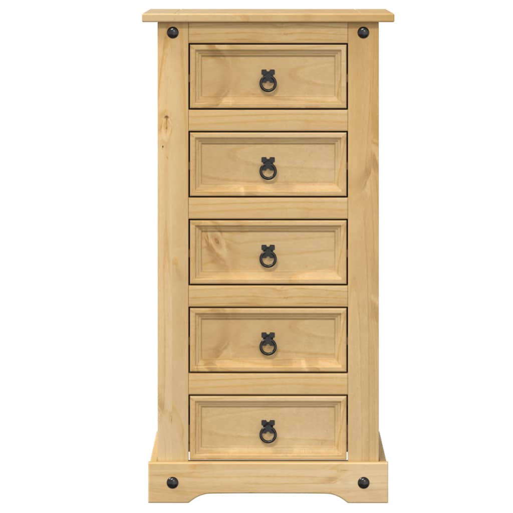 Mesa de cabeceira corona 53x39x103 cm madeira de pinho maciça