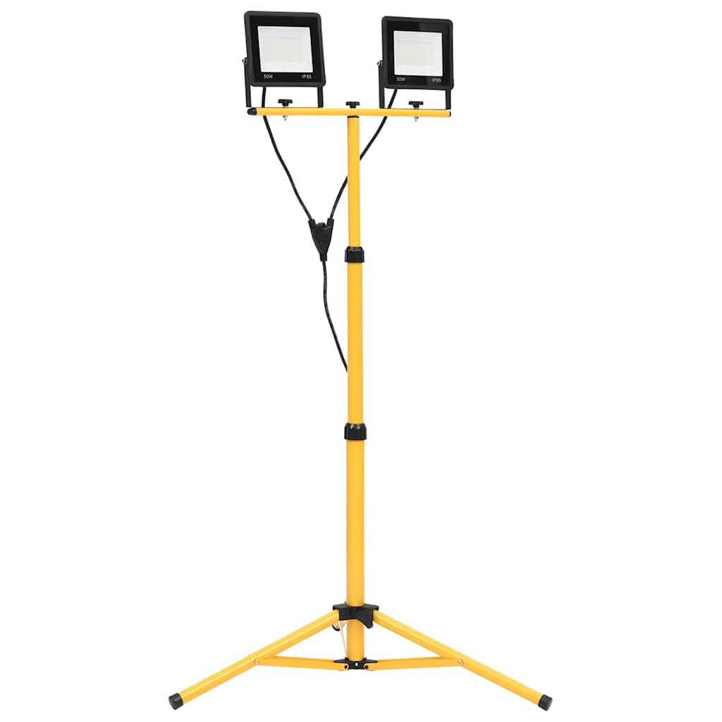 Projetor c/ iluminação LED e tripé 2x50 w branco frio