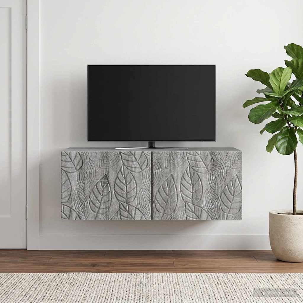 Gabinete de TV de parede 78,5 x 31 cm sonoma cinzento