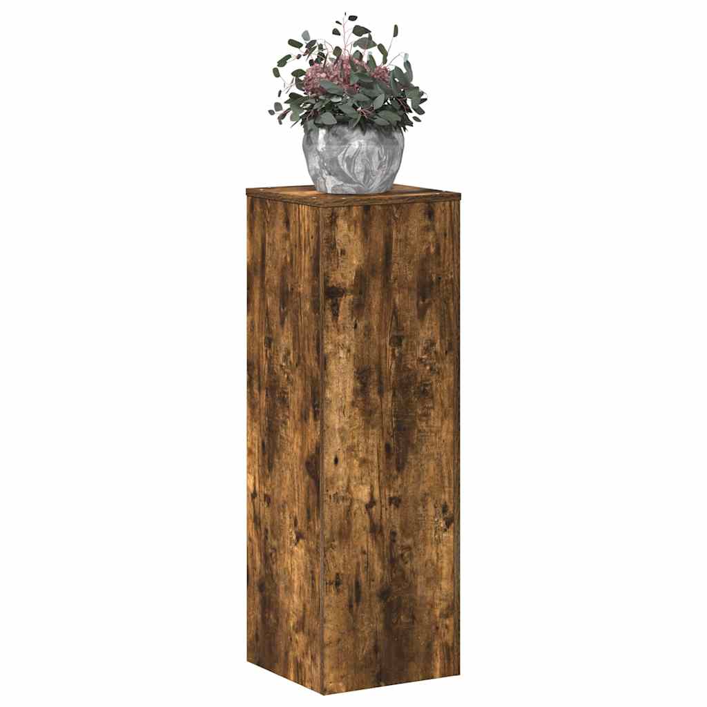 Suporte p/plantas 33x33x100cm derivados madeira carvalho fumado