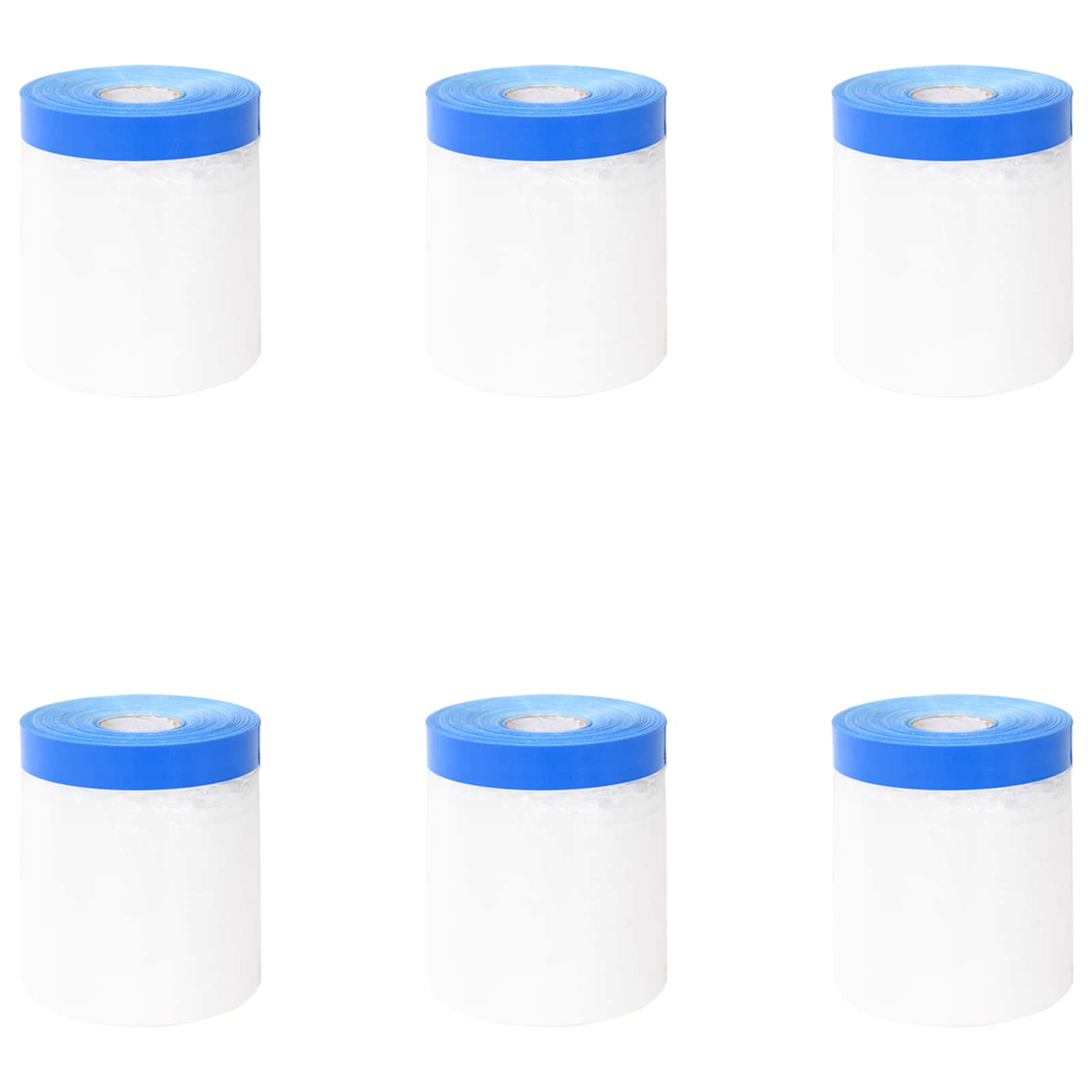 Filme de máscara com fita adesiva 6 unid. transparente e azul