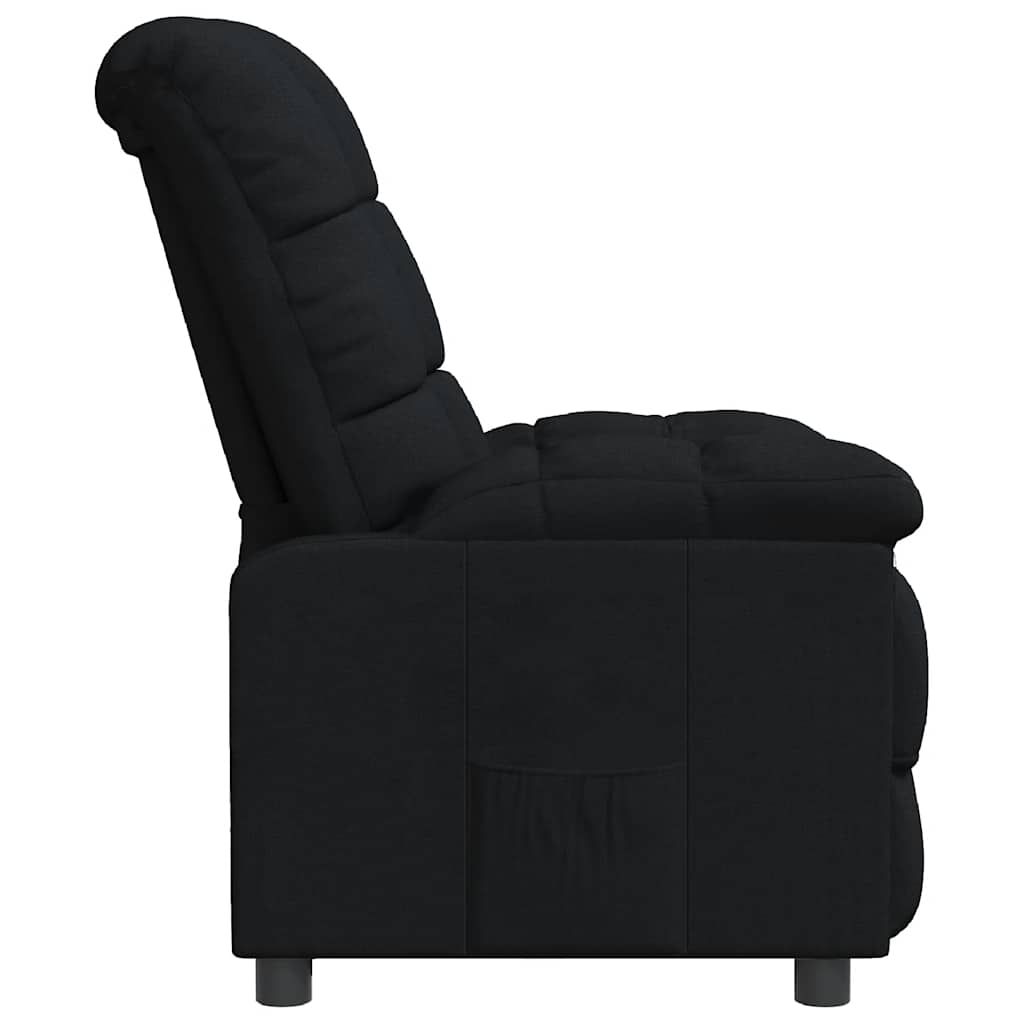 Poltrona reclinável tecido preto