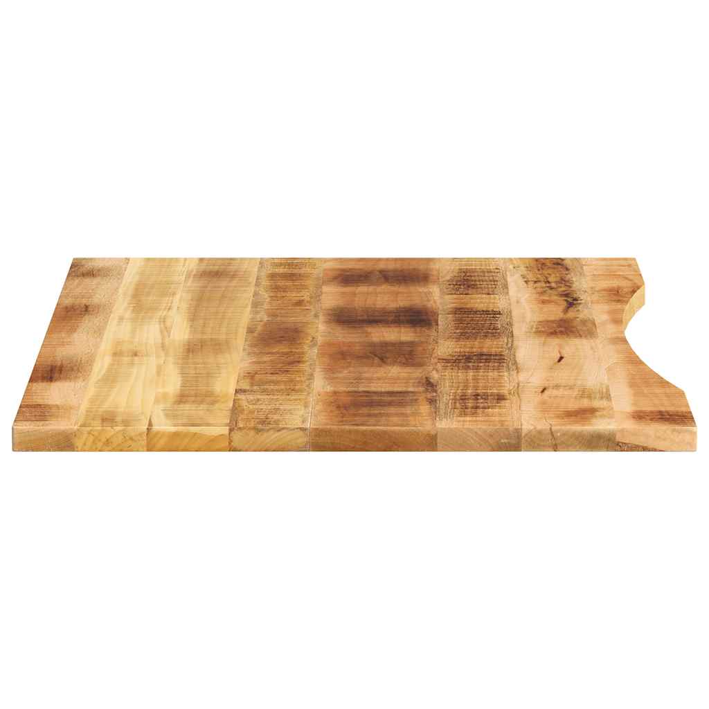 Tampo de mesa com curva 110x80x2,5 cm mangueira áspera maciça