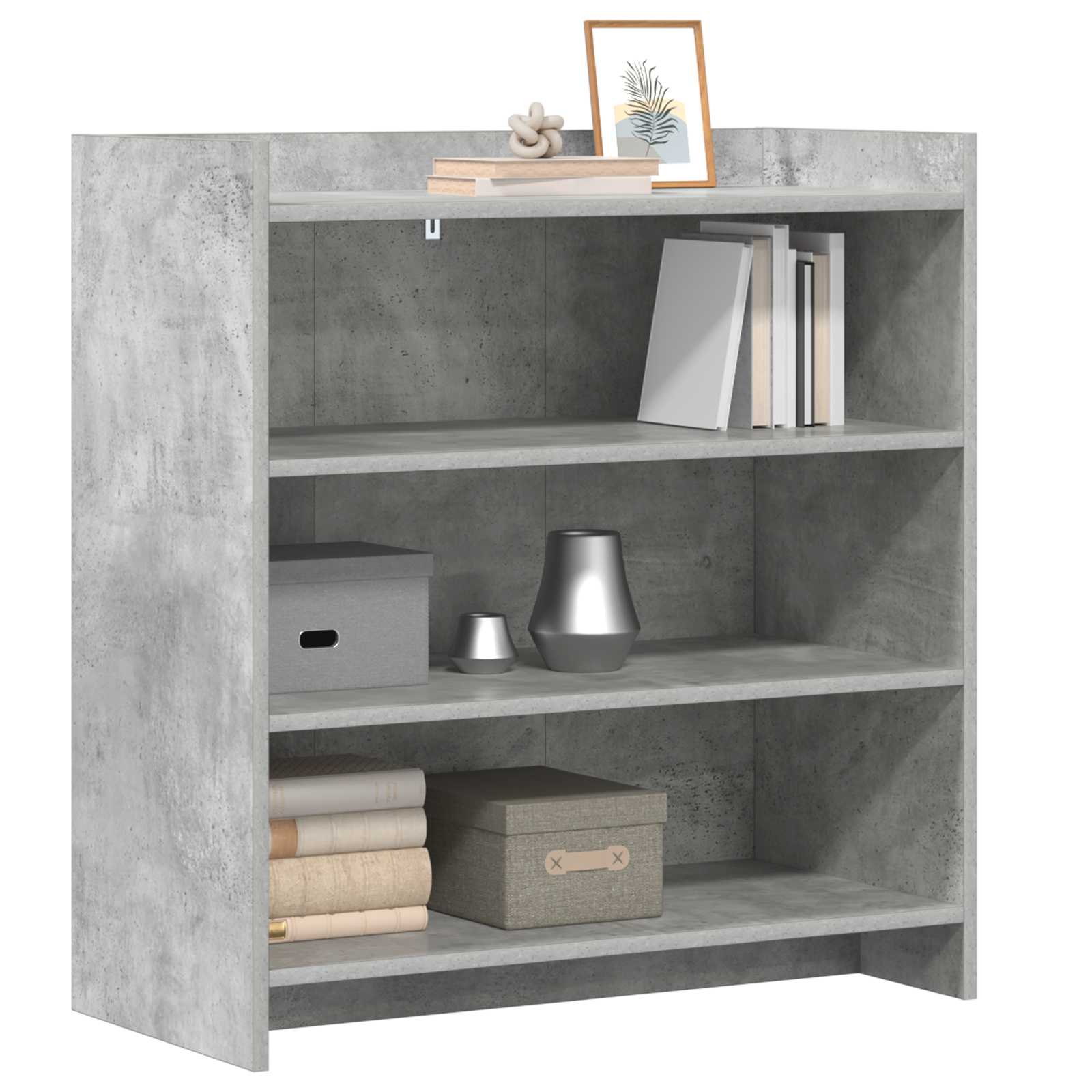 Buffet cinzento cimento 75 x 36 x 80 cm derivados de madeira