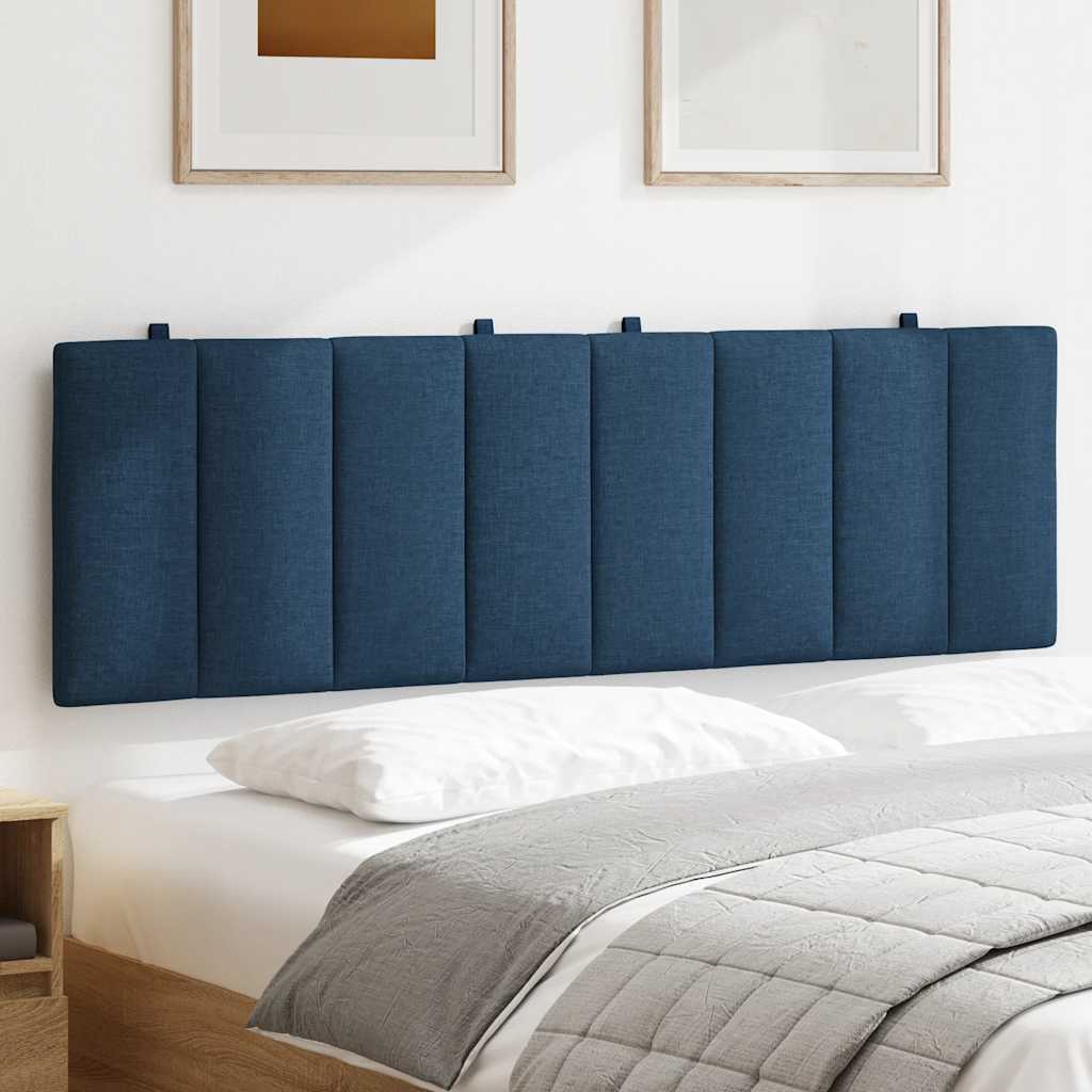 Almofadão de cabeceira hanko 160 cm tecido azul
