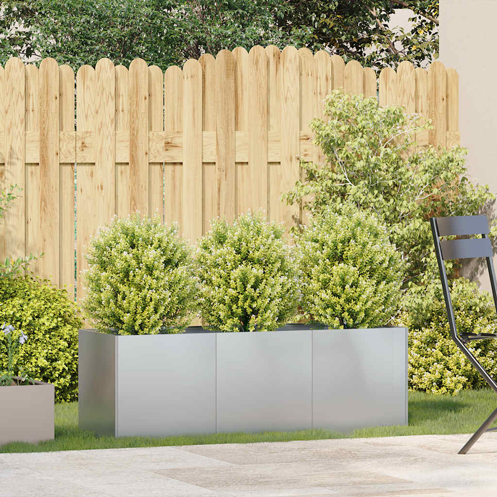 Planter 120x40x40 cm aço galvanizado