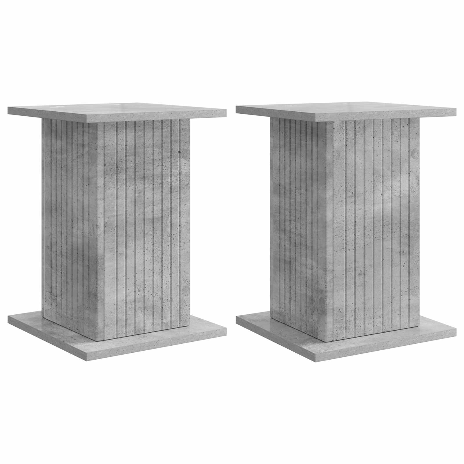 Suporte para plantas 2 unid. cinzento cimento 30,5 x 30 x 43 cm