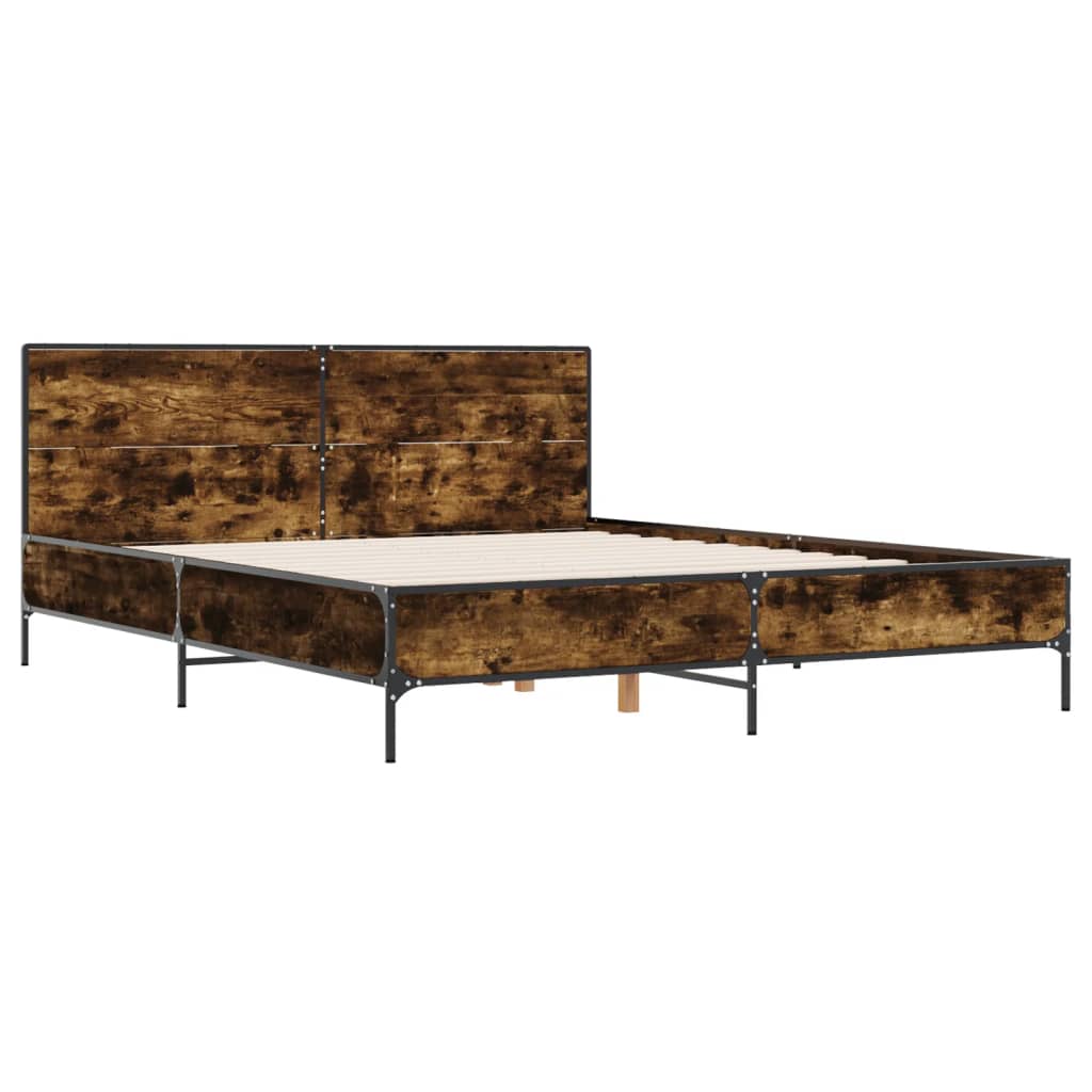 Estrutura de cama 120x200 cm derivados madeira/metal