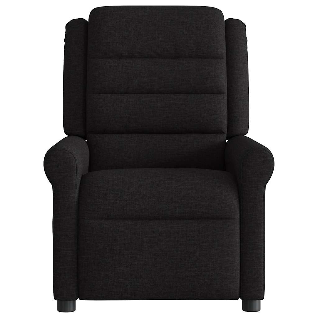 Poltrona de massagens reclinável tecido preto