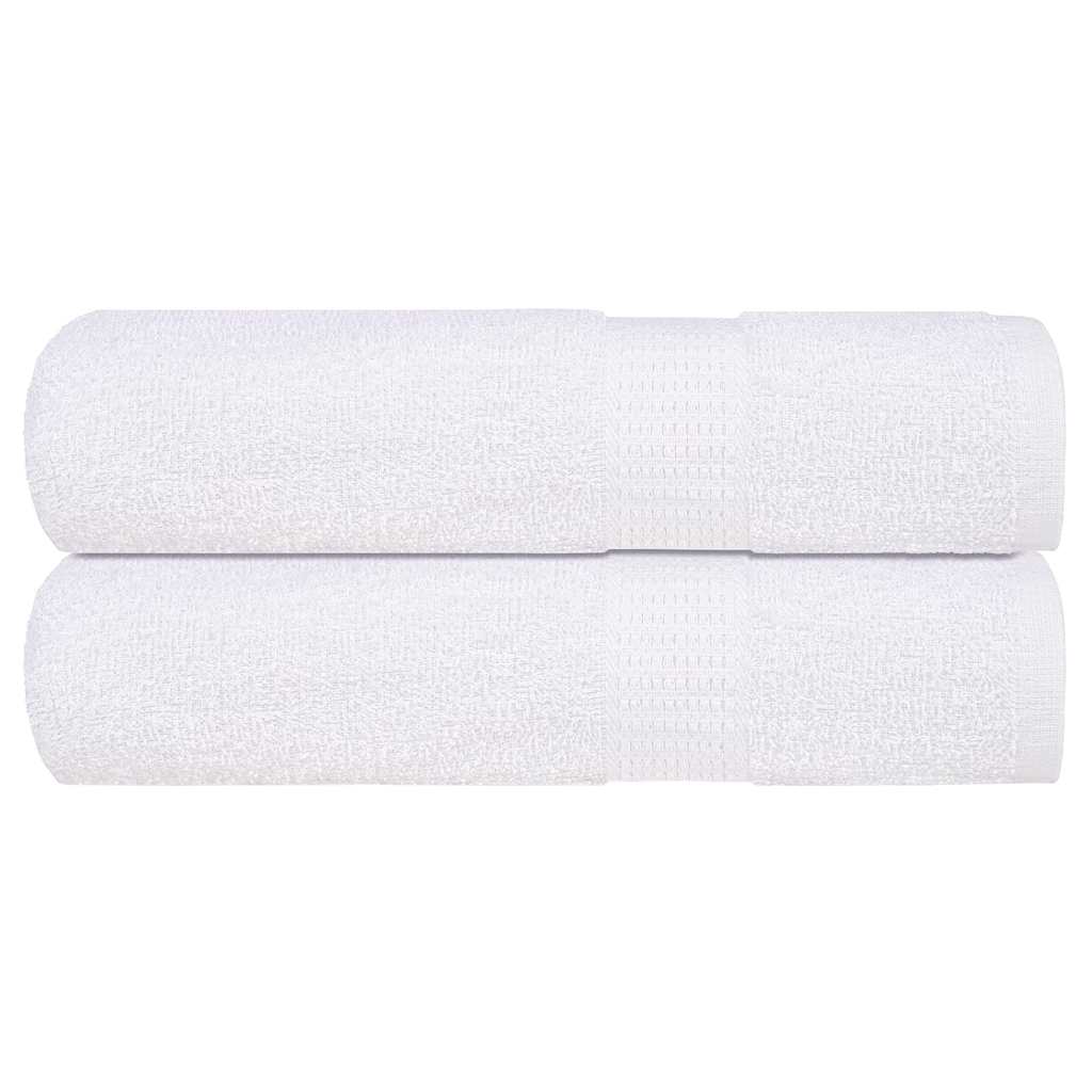 Toalhas de banho frogn 2pcs 70x140 cm 360 g/m² branco