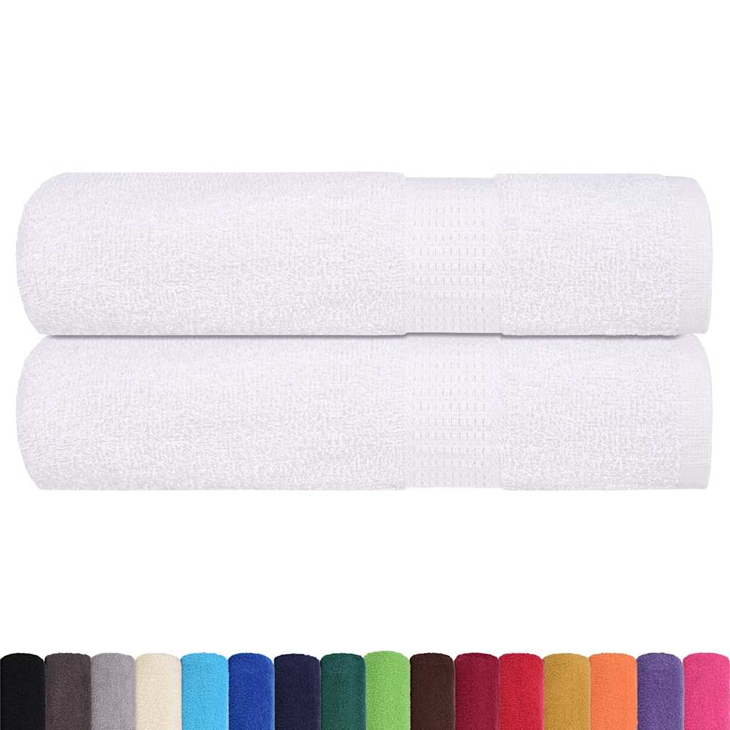 Toalhas de banho frogn 2pcs 70x140 cm 360 g/m² branco
