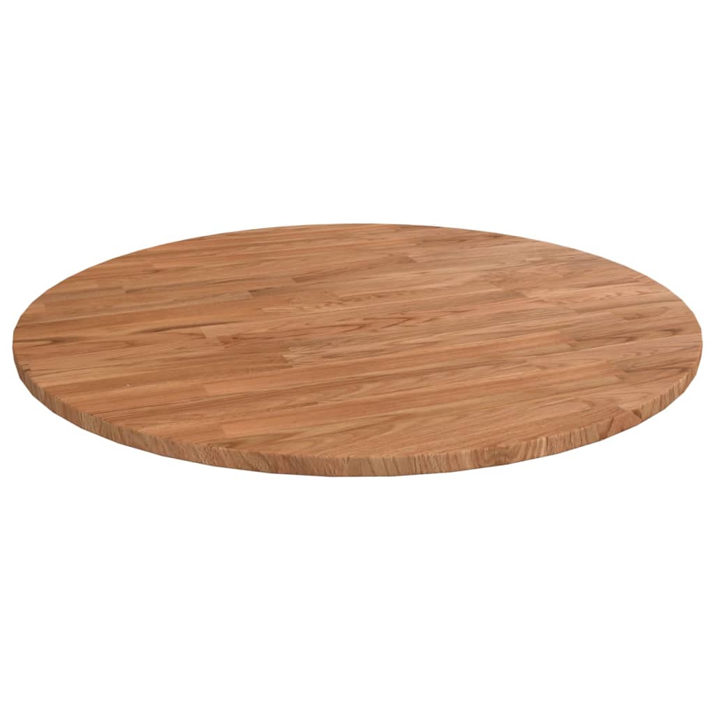 Tampo de mesa redondo ø60x1,5cm carvalho tratado castanho-claro