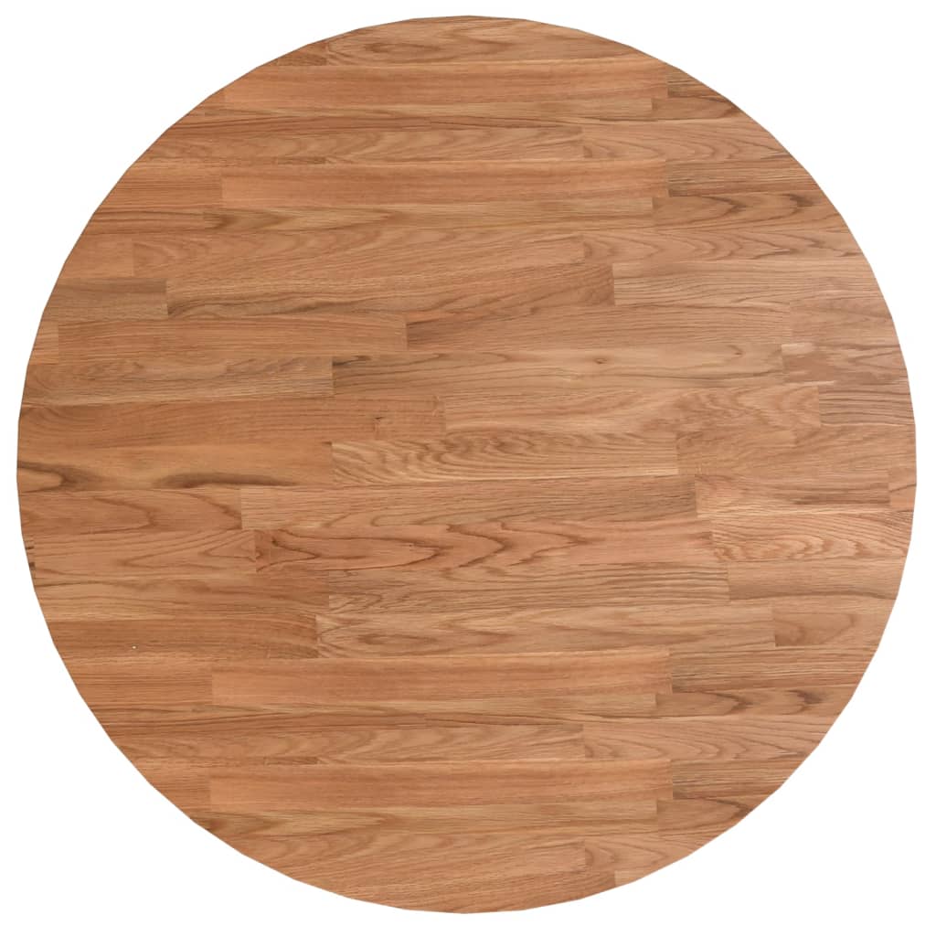 Tampo de mesa redondo ø60x1,5cm carvalho tratado castanho-claro