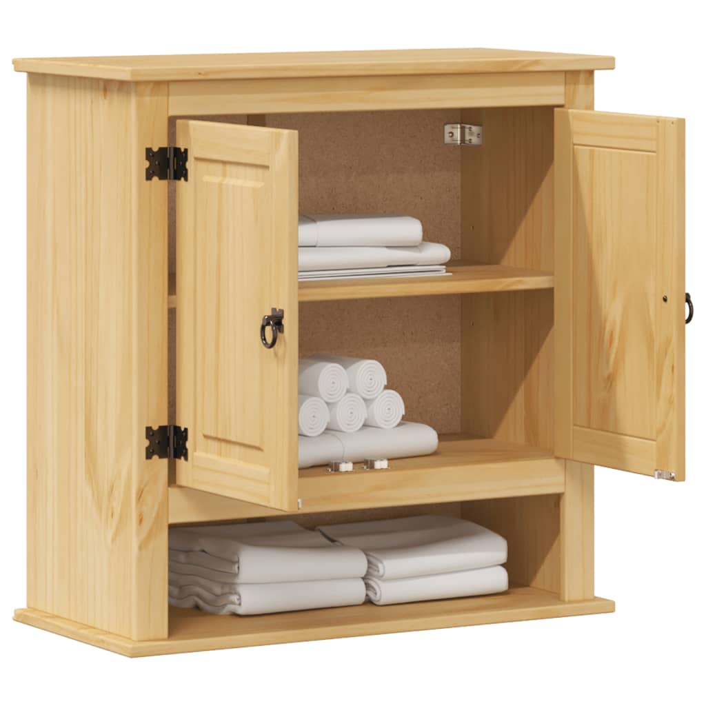Móvel de wc para parede corona 70x33x71,5 cm pinho maciço