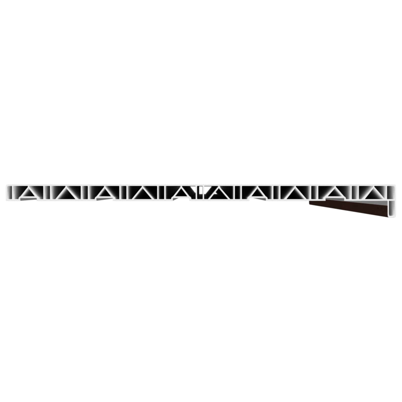 Soleira de janela madeira marrom 140 x 50 x 4,5 cm PVC