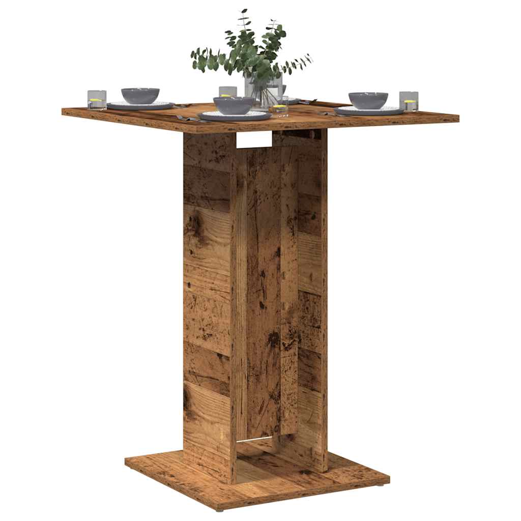 Mesa de bistrô 60x60x75 cm derivados de madeira madeira velha