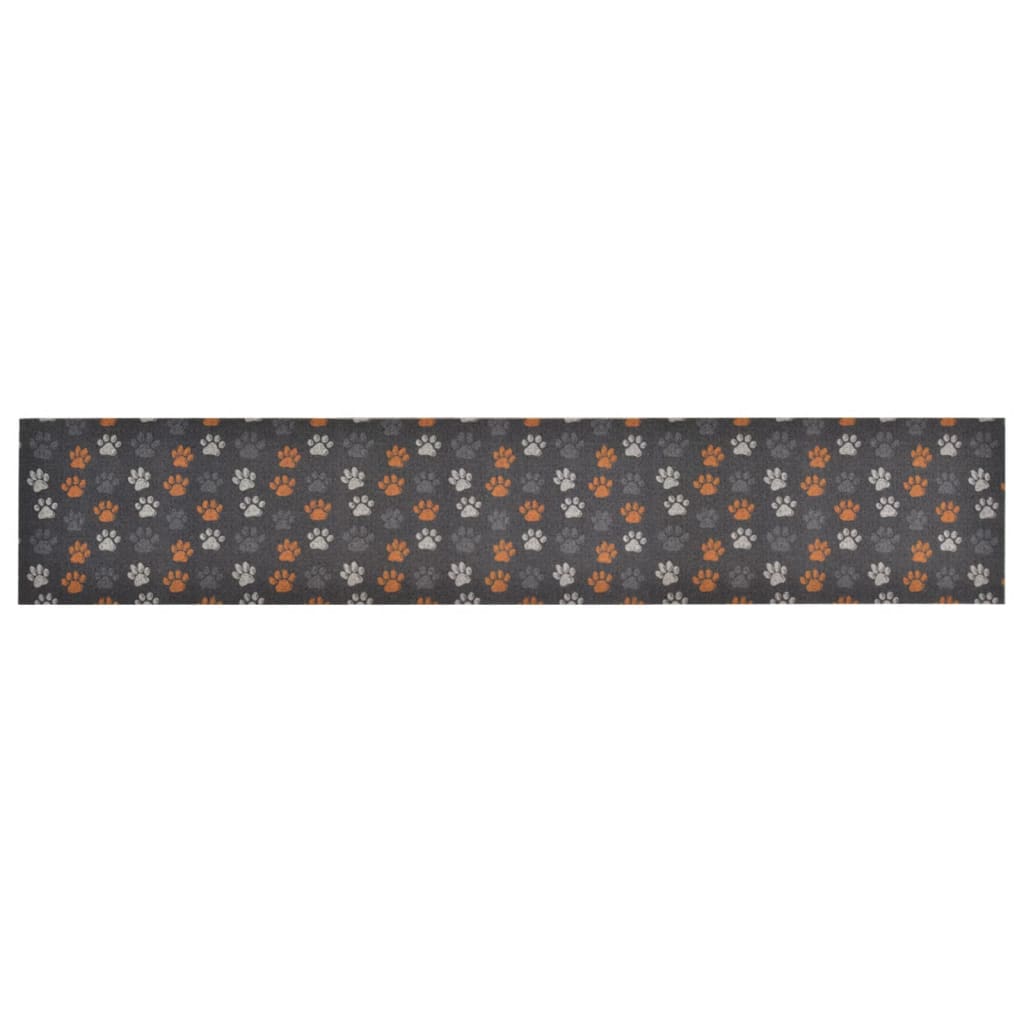 Tapete de cozinha lavável 60x300 cm veludo padrão patinhas