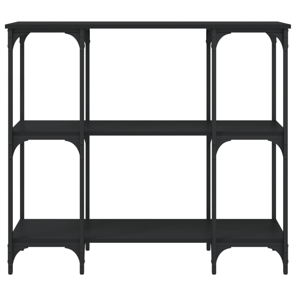 Mesa consola 102x35x90 cm derivados de madeira preto