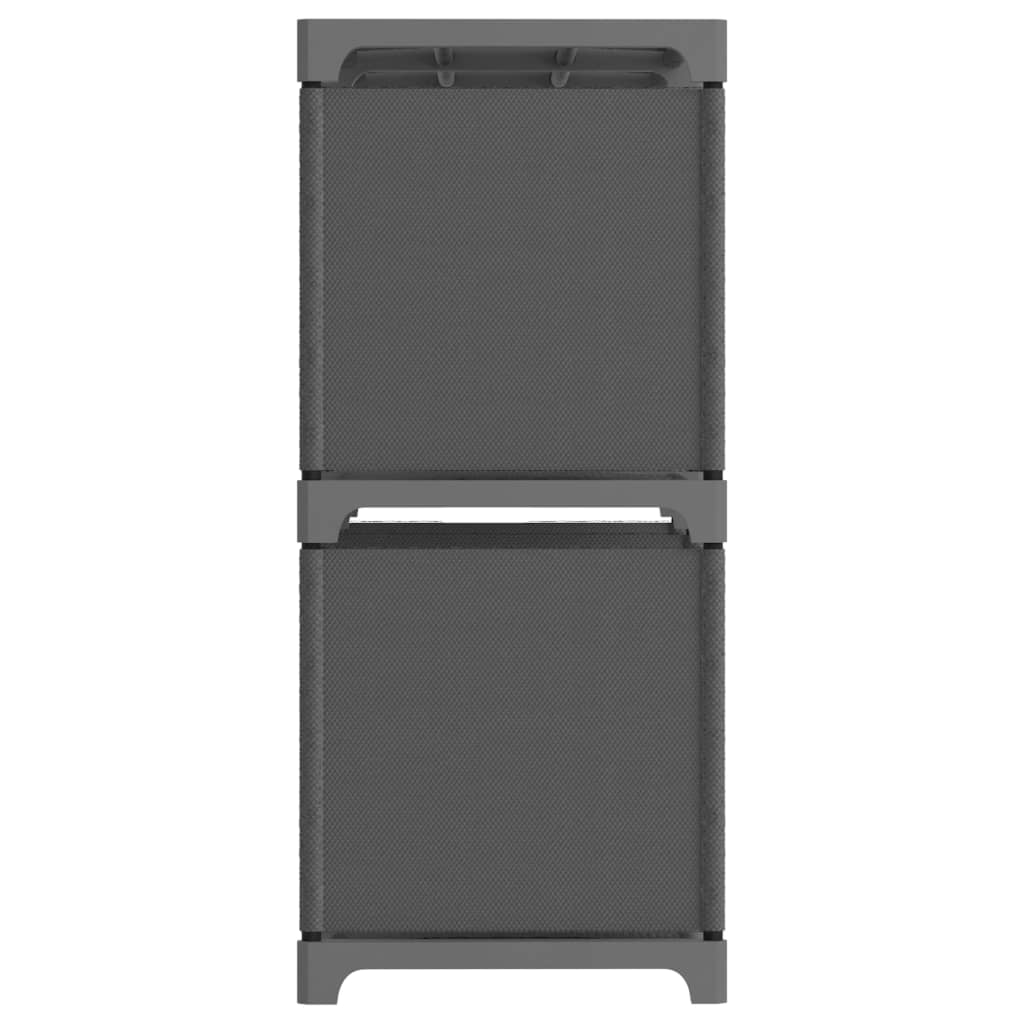 Unidade de prateleiras 5 cubos 103x30x72,5 cm tecido cinzento