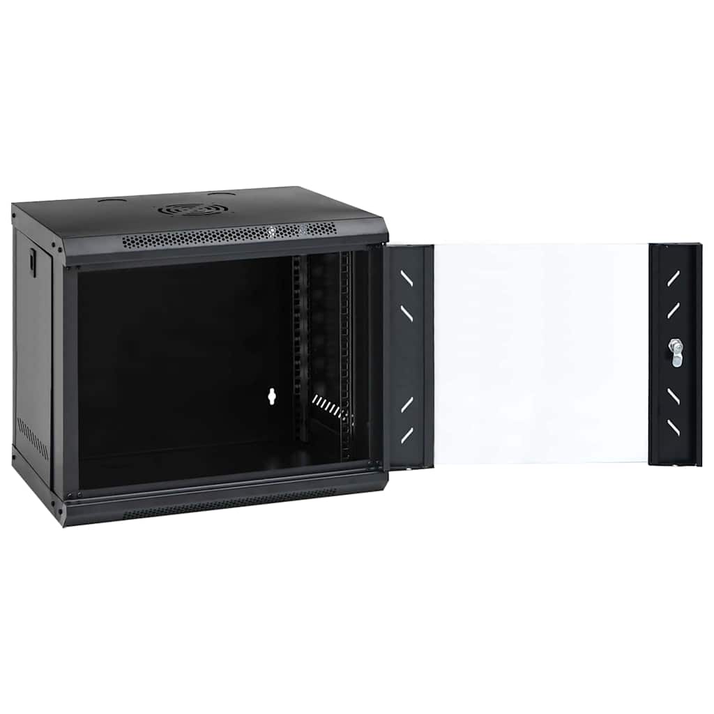 Armário de rede com armazenamento preto 53 x 45 x 45 cm aço