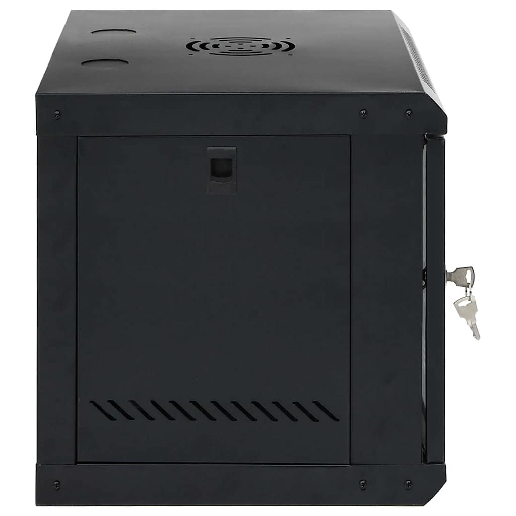 Armário de rede com armazenamento preto 53 x 45 x 45 cm aço