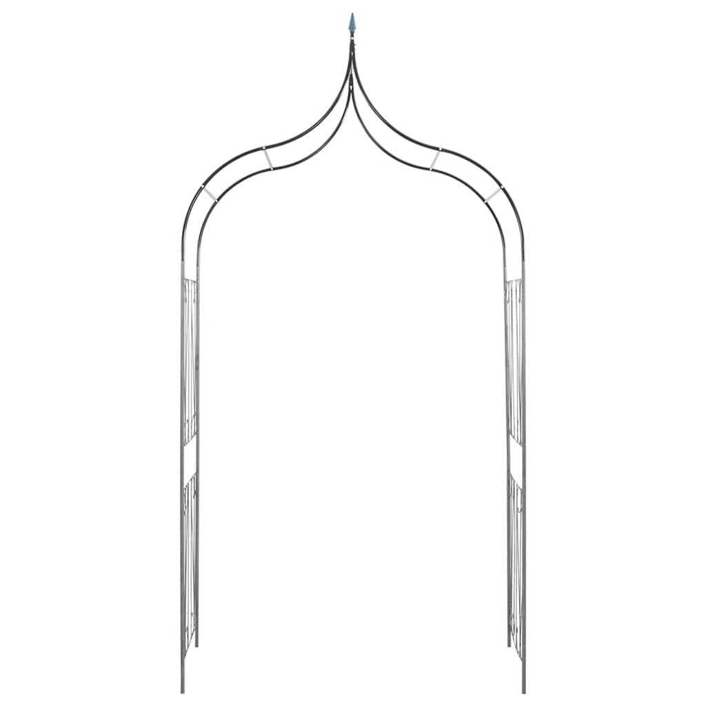Arco de jardim para plantas trepadeiras verde-escuro