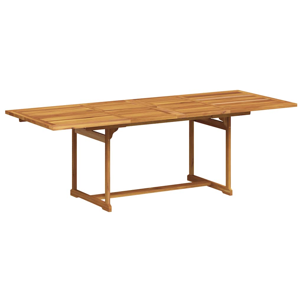7 Pcs conjunto de jantar para jardim acácia maciça e textilene