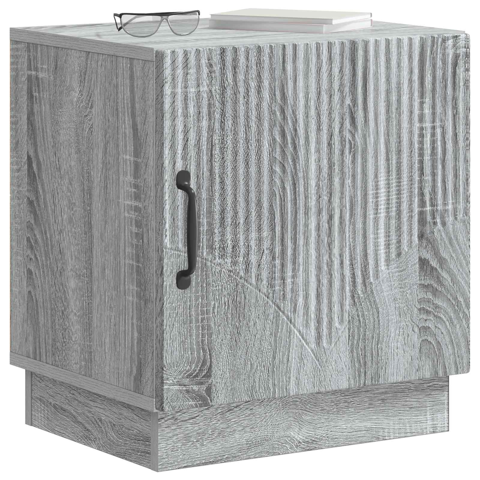 Mesa-de-cabeceira sonoma cinzento 43 x 34,5 x 47 cm