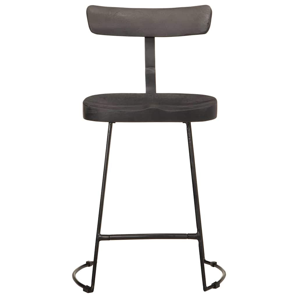 Bancos de bar 2 pcs 49x43x79 cm madeira de mangueira maciça