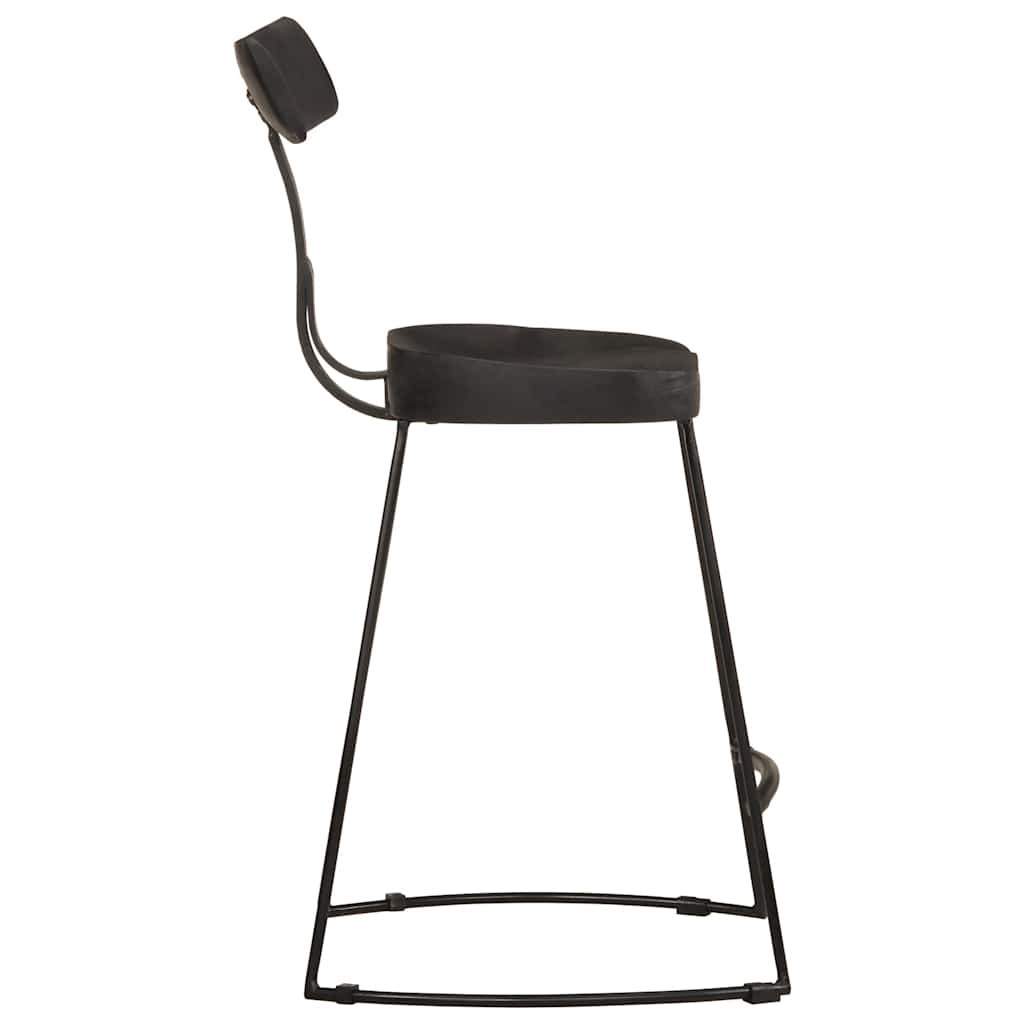 Bancos de bar 2 pcs 49x43x79 cm madeira de mangueira maciça