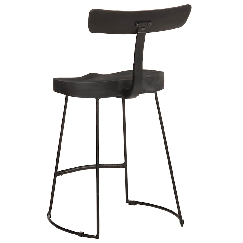 Bancos de bar 2 pcs 49x43x79 cm madeira de mangueira maciça