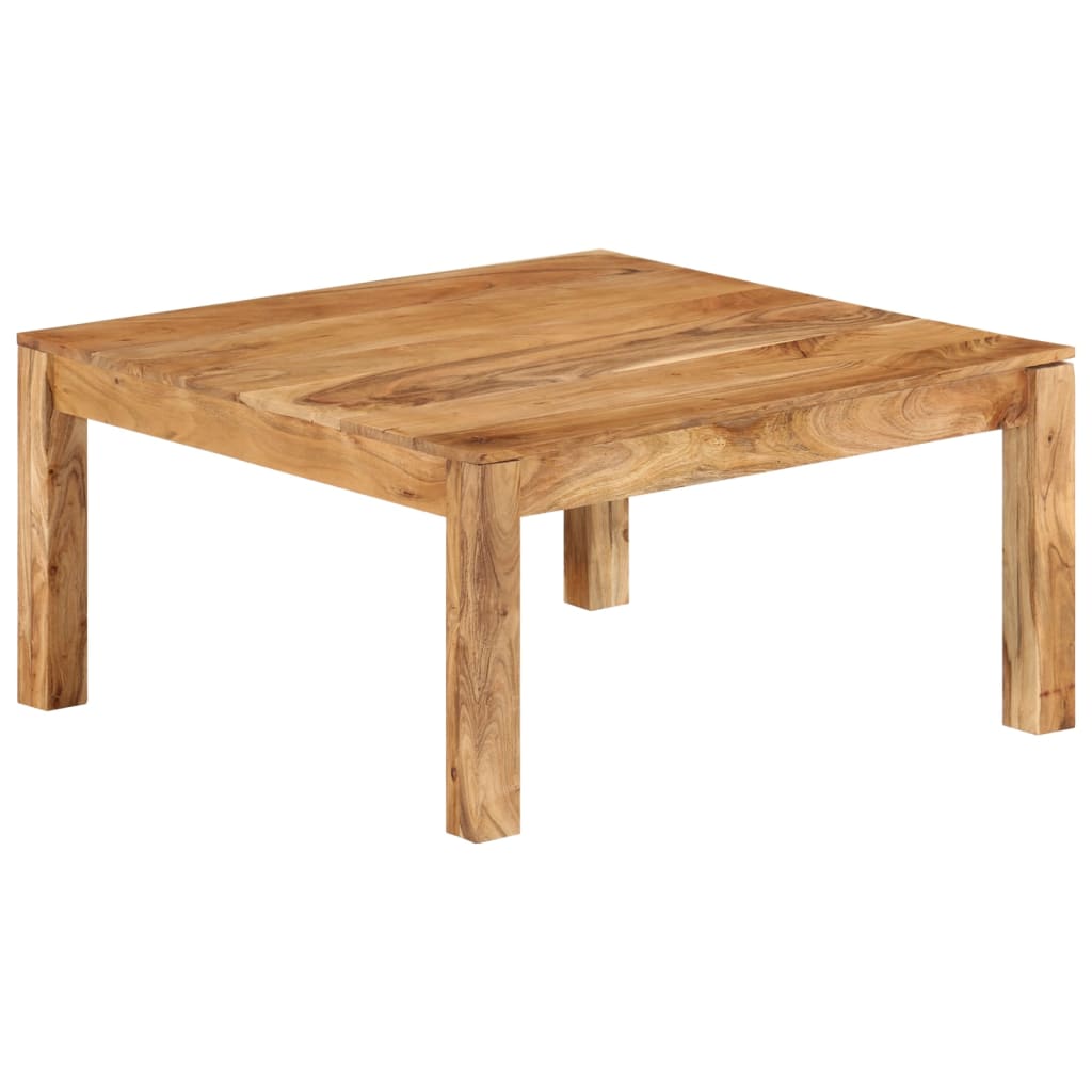 Mesa de centro 80x80x40 cm madeira de acácia maciça