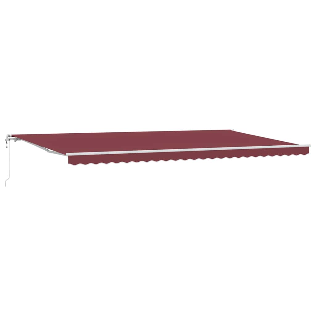 Toldo retrátil automático 600x300 cm bordô