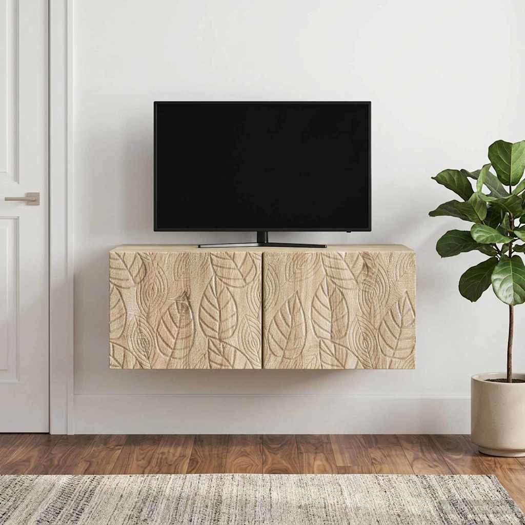Gabinete de TV de parede 78,5 x 31 cm carvalho sonoma