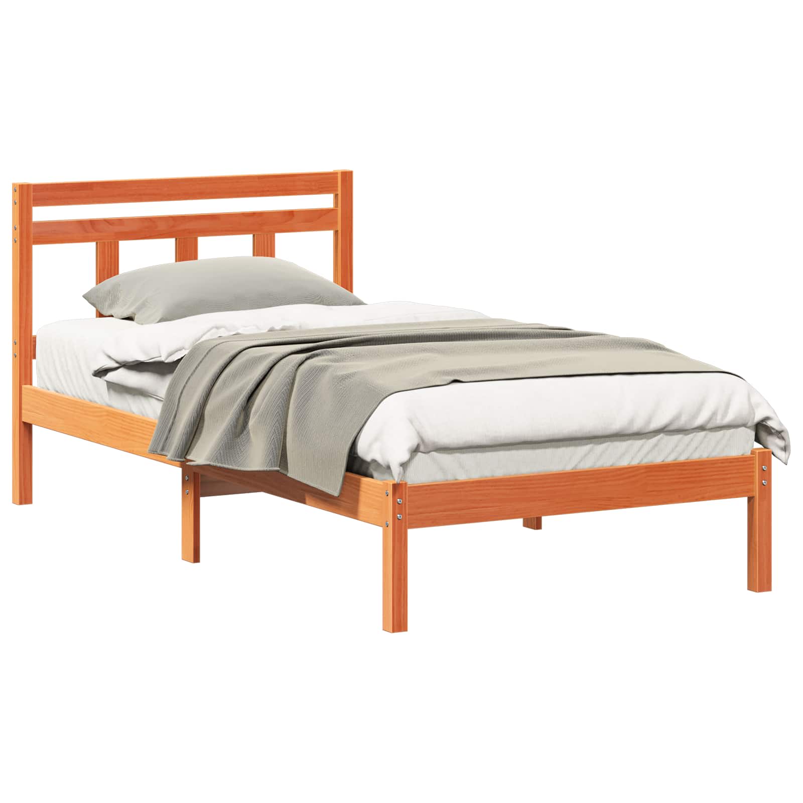 Estrutura da cama castanho 80 x 200 cm