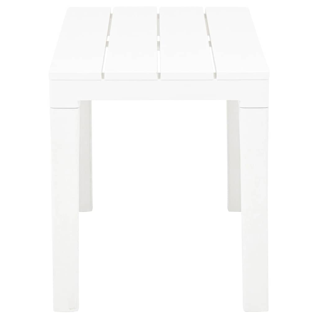 Bancos de jardim 2 pcs plástico branco
