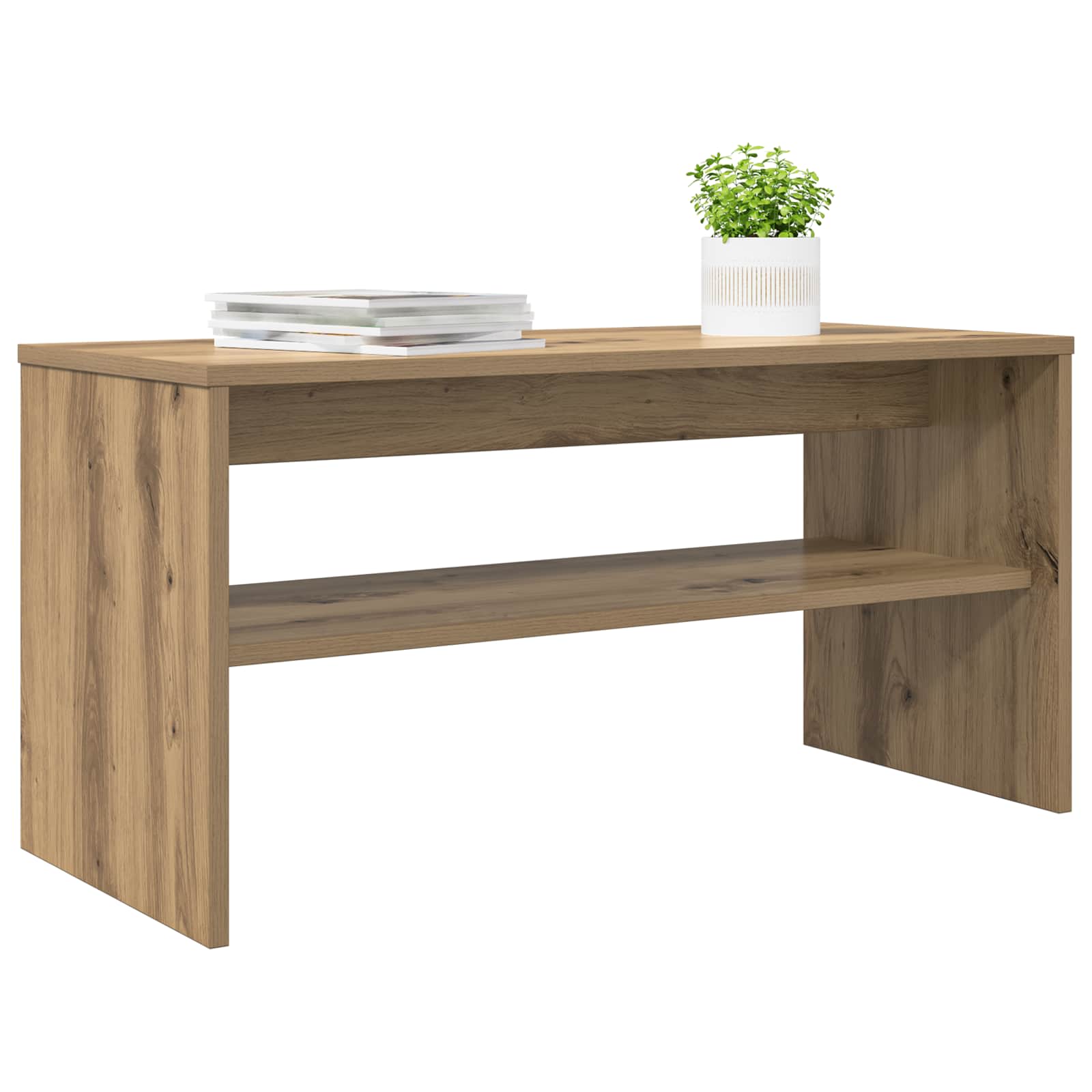 Gabinete para TV 80 x 35 x 40 cm carvalho artesanal