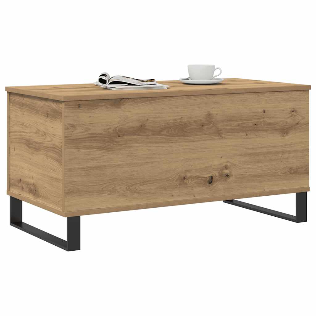 Mesa centro 90x44,5x45 cm derivados madeira carvalho artisiano