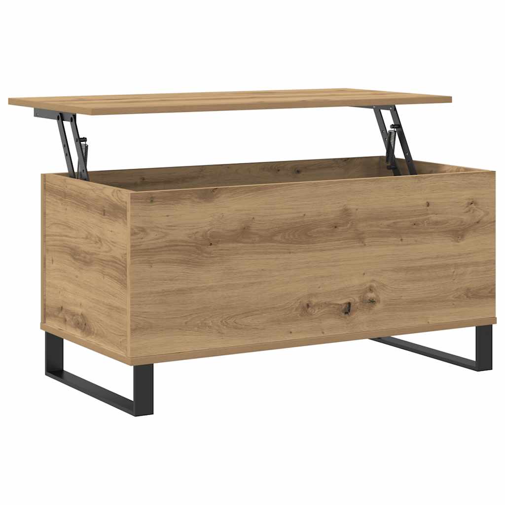 Mesa centro 90x44,5x45 cm derivados madeira carvalho artisiano