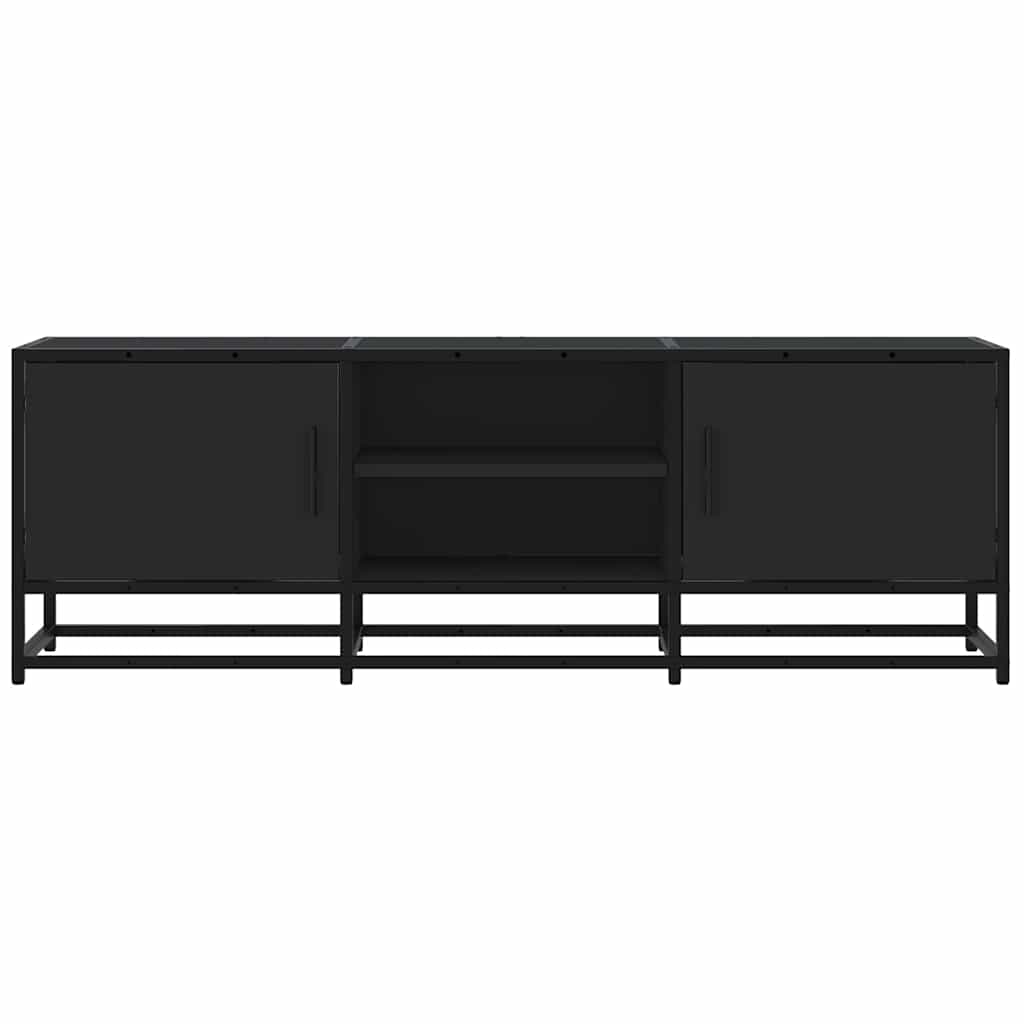 Móvel para TV 120x35x41 cm derivados de madeira/metal preto